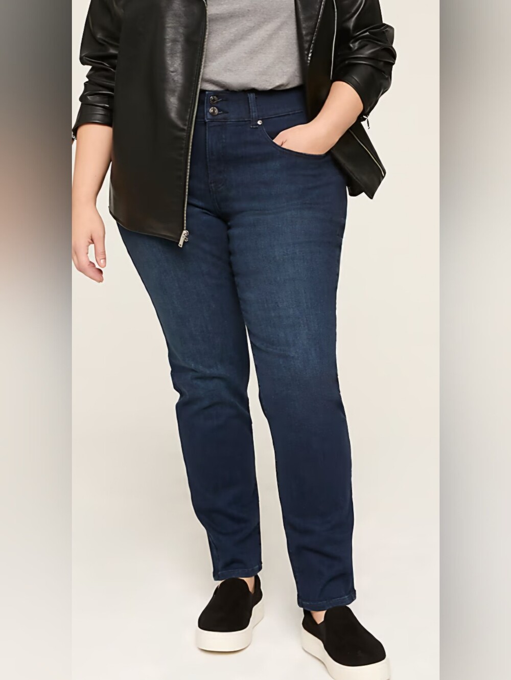 Lane Bryant Tighter Tummy Fit High-Rise Straight Jean Sz 16S